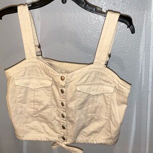 We the Free button up tank top